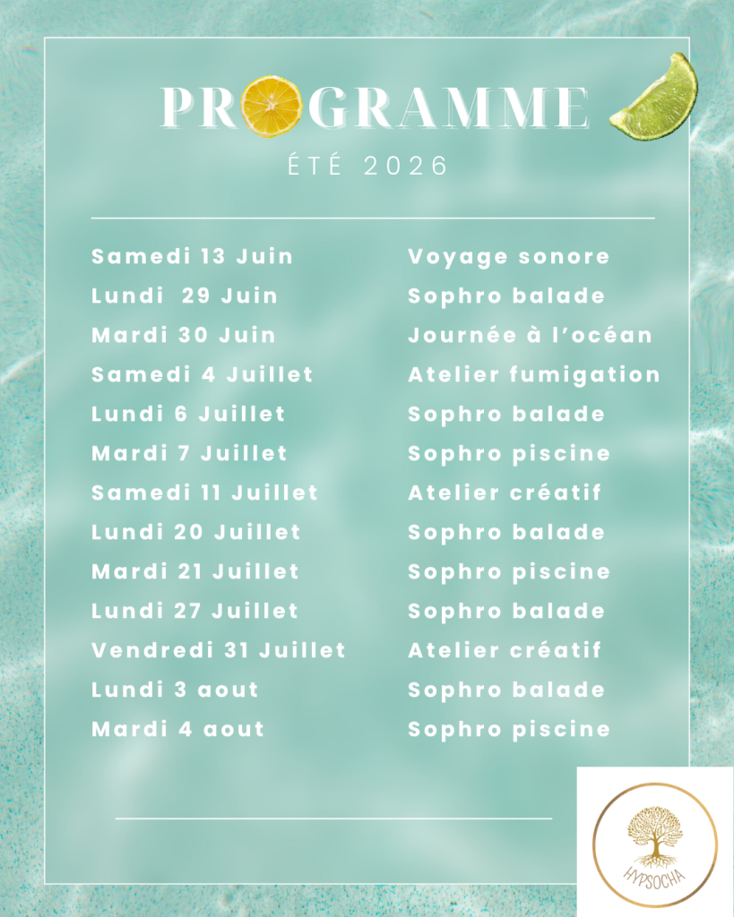 programme été 2026